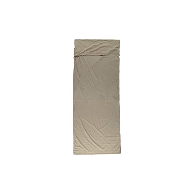 Cocoon Travel Sheet Cotton Sleeping Bag Egyptian Cotton, brown