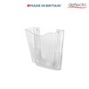 Deflecto Clear Portrait A4 Wall Mounted Document Holder with Antimicrobial