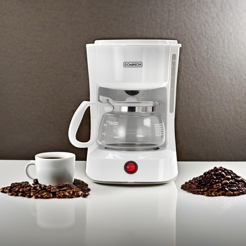 Dominion 4-Cup Coffeemaker Compact Coffee Pot Brewer Machine, Quiet Operation