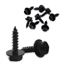 Gseigvee 10 PCS Car Fender Lining Bolts, Front Splash Guard Bumper Hex Head Self-Tapping Screws, Replacement Parts for OEM Number 90159-60498, Compatible with Jeep, Chrysler, Dodge, Ram (Black)