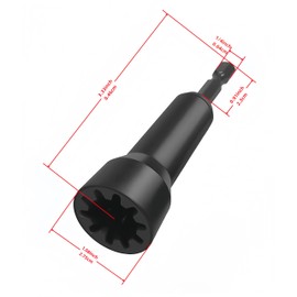 2 Pcs Wire Nut Twister,Wire Twister Tool for Drill,Wire Nut Twister for Drill with 1/4" Chuck to Enhanced Wiring Efficiency,Black