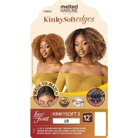 Outre Melted Hairline - Kinky Soft Edges - Kinky Soft 3 (GINGER BROWN)