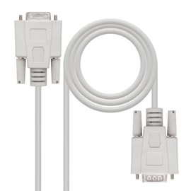 Blendend DB9 Male to DB9 Female Serial Null Modem Cable Length 3.0m Ideal for Direct Communication Between Devices