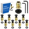 MILYARD 30 Sets 1/4-20 Threaded Insert and Bolt for Wood,