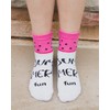 MeMoi Watermelon No Show Cotton Blend Socks 3-Pack Assorted 4-6