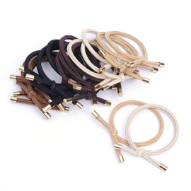 Bianhuan Hair Elastics, Hair Accessories, Ribbon, Hair Bands, Elastic Hair Bands, Plenty of Volume, Simple, for Adults, Stylish, Elegant, Tidy, Set of 20