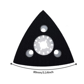 Multi Tool Sanding Pad 80MM Compatible with Makita, Worx, Fein Multimaster Oscillating Multitool Accessories by Poweka (Pack of 4)