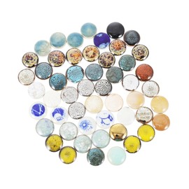 OHPHCALL DIY Tiles Stones 500g Bag of Ceramic Tile Irregular Shape for Crafts