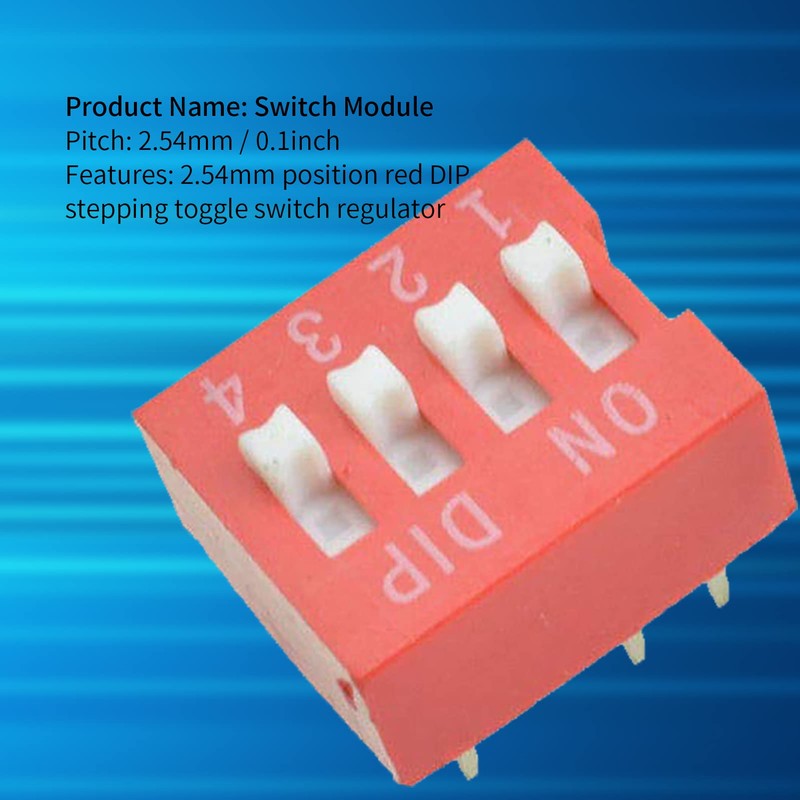50 pieces 4-way dip switch, slide switch module 2.54 mm