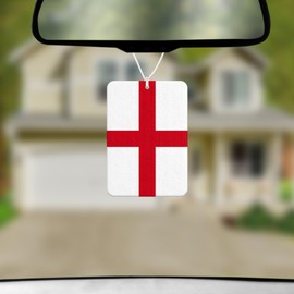 National Flag Car Air Freshener with New Car Scent - England, Wales, Ireland, Scotland & Union Jack (One Size, Scottish Flag)