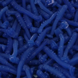 Killer Jigs 1.5" Club Tails Glow Blue Crappie Paddle Tail Fishing Lures 40 or 100 pack - 40 pack