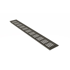 MS Fittings Aluminium Ventilation Grille Web Plate Heater Cover 100 x 200 mm, Various Colours (Brown Anodized - C4)