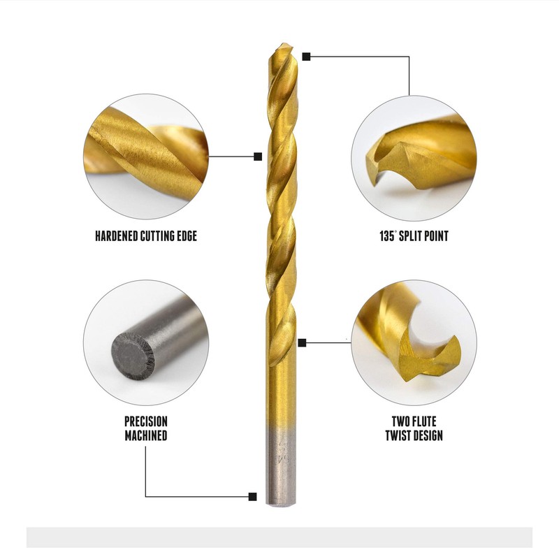 Segomo Tools 230 Piece 135 Degree High Speed Drill Bits