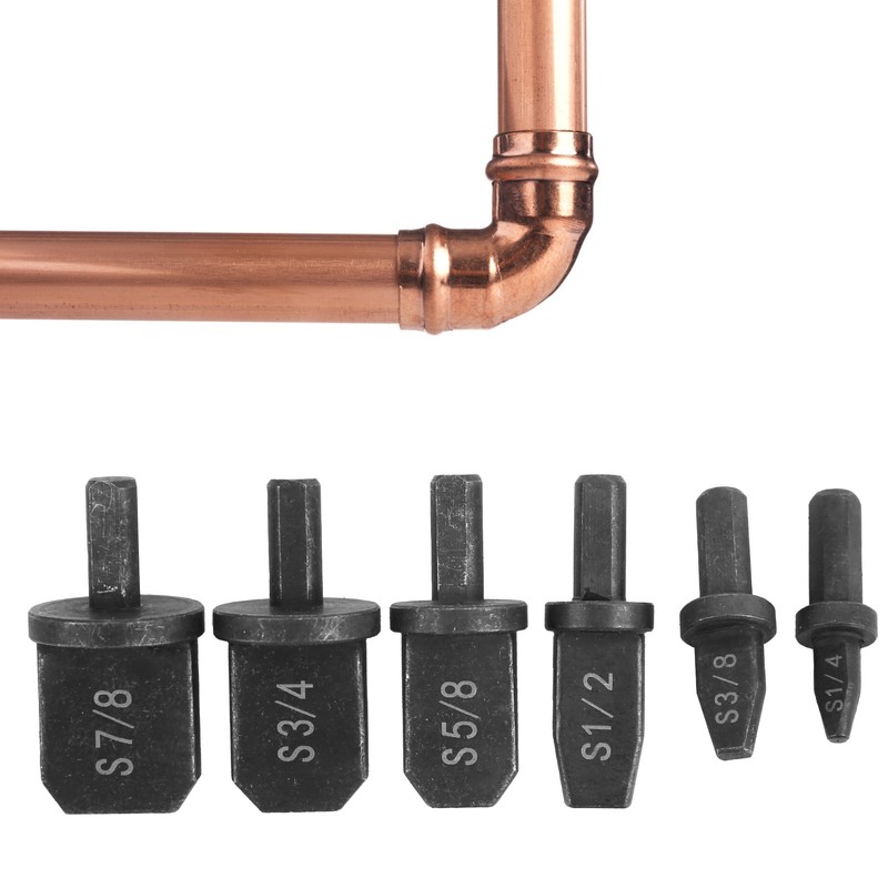 6Pcs Tube Expander Drill Bit Set Manual Pipe Swaging Flaring