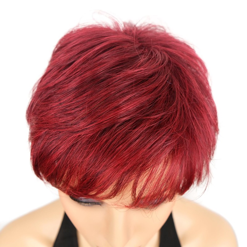 Lydell 8" Short Layered Shaggy Wavy Wigs Full Heat Resistant