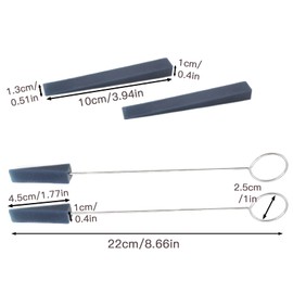 Cheerock 6pcs Piano Tuning Kit Professional Piano Tuning Tools Kit Including 1 Piano Tuning Wrench 2 Piano Mutes 2 Piano Mute With Handle & 1 Piano Felt