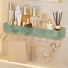 Bathroom Shelf Drill Free Alumimum Strong Load Bearing Wall Mounted