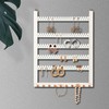 Wall Mounted Earring Organizer, Earring Holder Organizer Wall,Solid Wood Earring