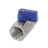 Beduan 3/4" Mini Ball Valve, Stainless Steel Female x Female