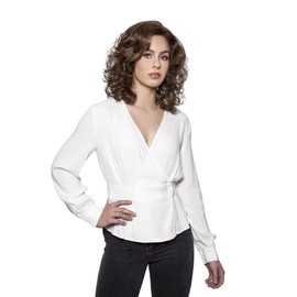 Poppy 3/4 Cap Wig Color PineCone II - Wig Pro 14" Overall Length with Jaw Comb on Top Synthetic Curls Volume Hairpiece Fall