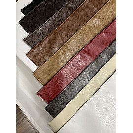 luvfabrics Faux Leather Headrest Armrest Couch Vinyl Furniture Recliner Over Lay Protector (White, 18" by 20")