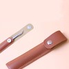 4 Pcs PU Leather Empty Tweezers Pouch Eyelash Extension Tweezer
