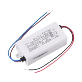 DrapeMania APV-12-5 10W 5V 2A Constant Voltage LED Driver: 90-264VAC Universal Input, IP42 Design,76% Efficiency, UL/CSA Listed, Class 2, Ensuring Stable and Reliable Performance