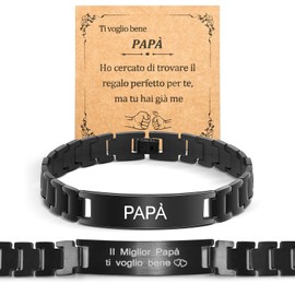 CheersLife Vater Armband, Vater Geschenk, Vater Geburtstag Geschenk von Sohn und Tochter, Vater Armband it