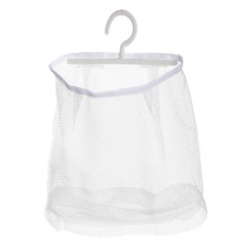 PRETYZOOM Storage Bag Clothes Peg Washable Clothespin Bag Mesh Drying Bag Kitchen Mesh Pouch Hanging Laundry Bag Mesh Laundry Bag Underwear Bag Travel White Portable Toy Polyester