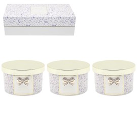 Lesser & Pavey Hübsche Kerzen im Herz-Design, 3 Stück, kleine Kerzen – Freund, Zuhause, Dankeschön oder Liebesbotschaft, Geschenkideen für sie, mit Geschenkbox (Danke – Lila)