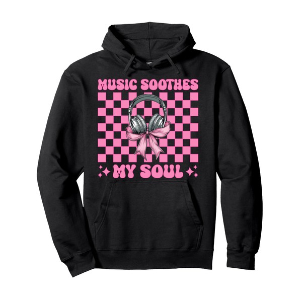 Sound Engineer Audio Headphone Girl Music Soothes My Soul Pullover