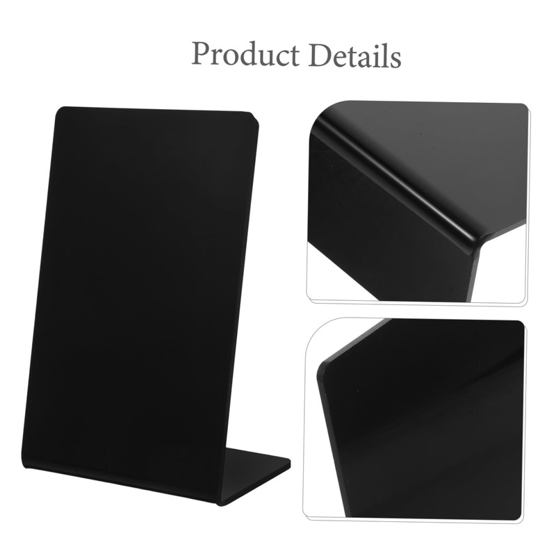 Operitacx Small Blackboard Miniature Food Label Rectangular Blackboard Label Erasable