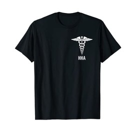 Medical Caduceus Symbol Graphic Home Health Aide Men Women T-Shirt