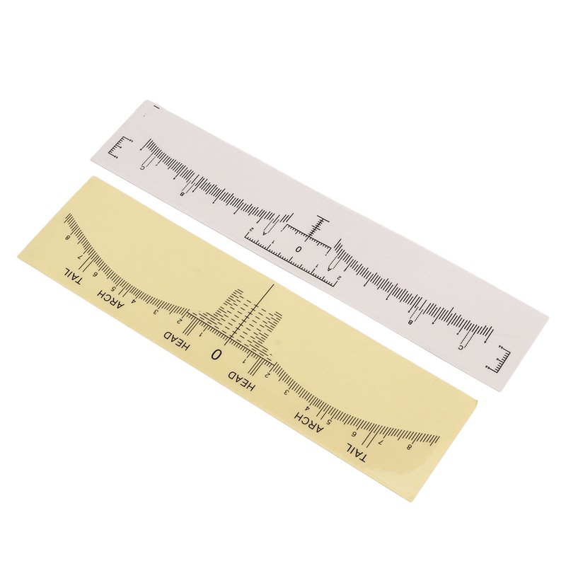 100pcs Adhesive Eyebrow Ruler Disposable Eyebrow Ruler Stencils Eyebrow Guide