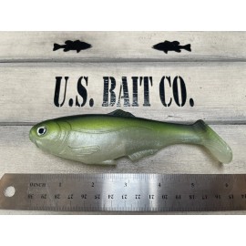 U.S. Bait co. Weedless Swimbait 6” Color Chartreuse Shad Lot Of 1 Bait