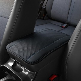 WINUERK Car Center Console Armrest Pad, 12.6X 7.2 Inch PU Leather Waterproof Auto Armrest Seat Box Cover Protector, Car Center Console Cover, Universal Car Interior Accessories for Cars, Trucks, SUVs