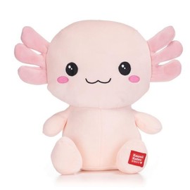 UKToyworld Kawaii Kuties 10 Inch Axolotl Soft Plush Toy Salamander 25cm Pastel Pink Plush