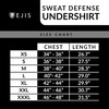 Ejis Men's Sweat Proof Undershirt, V Neck, Anti-Odor Silver, Micro