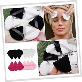 SAFIGLE 12-Pack Triangular Makeup Sponges for Face Cotton Beauty Blotting Tools for Women for Foundation Application Beauty Tools for Makeup