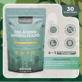 Colágeno Hidrolizado Con Magnesio, Calcio Y Vitamina D 300 G                                                                                          