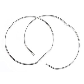 Heavy Duty Nickel Plated Metal Jailers Key Ring with 10 swivel attachment and 10 split rings - Large 150mm Diameter Hinged with screw clasp