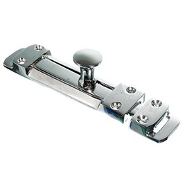 Bulk Hardware BH02042 Heavy Duty Tower Bolt, 150mm (6 inch) - Polished Chrome