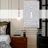 Gaocai Shiny Silver Rhinestones Wall Plates Light Switch Cover Plate