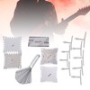 Guitar Measuring Set String Distance Height Radian Ruler Stainless Steel