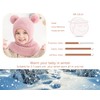 Rayson Winter Toddler Girl Boy Hat Knit Scarf Hat Fleece