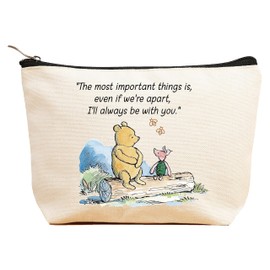 ZVMIS Friendship Bag Gift-Makeup Bag-Cosmetic Bag-Travel Accessory Pouch-Best Friends Gift-Daughter Bag Gift-Sister Bag Gift-Winie Gift the Pooh-Niece Gift-Teen Girl Bag Gift-Christmas Gift