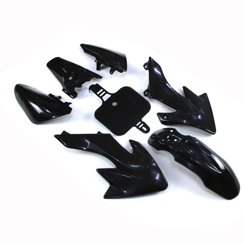 TC-Motor Black Plastic Fender Fairing Kits Kit For Honda XR50