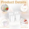 Suclain 4 Pcs 4 Qt Food Storage Container Bucket with