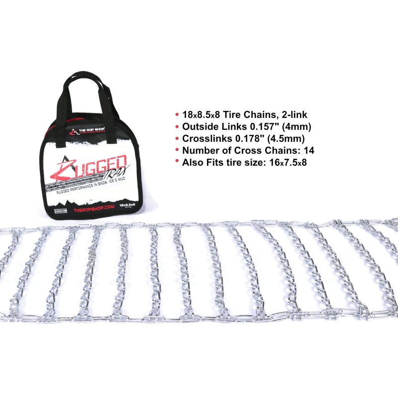 The ROP Shop | 2 Link Tire Chain Pair for