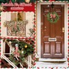 12 Pcs Christmas Kitchen Cabinet Wreaths Bulk, Red, Green, White